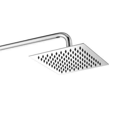 Chuveiro Ducha Inox Quadrado 20x20 Cromado Banheiro Area Externa Piscina