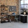 Mesa de Escritório em L Estilo Industrial 1,50Mx1,50M Kuadra Compace - 8