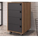 Ver imagem 4 de Gaveteiro 4 Gavetas Office 