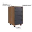Ver imagem 7 de Gaveteiro 4 Gavetas Office 