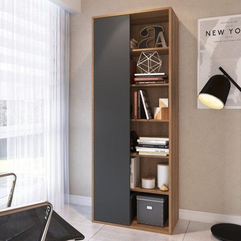 Estante 70cmx180cm 1 Porta 5 Prateleiras