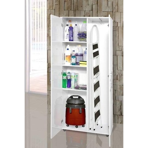 Multiuso Específico Para Lavanderia Com 02 Portas Cor Branco PASSE BEM