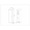 Ver imagem 2 de Armário Lavanderia Multiuso com 1 Porta Multimóveis CR30004 Branco