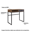 Ver imagem 4 de Escrivaninha Mesa Escritório Industrial 91cm 1 Gaveta 1 Nicho