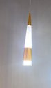 Ver imagem 4 de Pendente Cone Metal Dourado com Acrílico Bolha 32cm Led 10W 3200K Bivolt PARIS LUZ