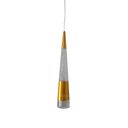 Ver imagem 1 de Pendente Cone Metal Dourado com Acrílico Bolha 32cm Led 10W 3200K Bivolt PARIS LUZ