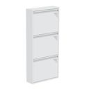 Ver imagem 3 de Sapateira de Aço 50 Cm com 3 Portas Plus com Abertura Simultânea na Cor Branca