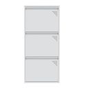 Ver imagem 2 de Sapateira de Aço 50 Cm com 3 Portas Plus com Abertura Simultânea na Cor Branca