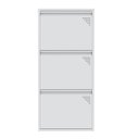 Ver imagem 2 de Sapateira de Aço 50 Cm com 3 Portas Plus com Abertura Simultânea na Cor Branca