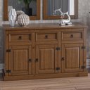 Ver imagem 3 de Aparador Buffet 132cm Madeira Maciça 2 Portas Henry Imbuia Fosco Z25 - Mpozenato
