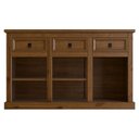 Ver imagem 4 de Aparador Buffet 132cm Madeira Maciça 2 Portas Henry Imbuia Fosco Z25 - Mpozenato