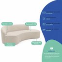 Ver imagem 7 de Sofá Luxuoso Sala de Estar 150cm Lado Direito Linho Solenne