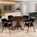 Ver imagem 7 de Conjunto Mesa de Jogos Carteado Bellagio Tampo Reversível e 4 Cadeiras Madeira Poker Base Estrela Ve