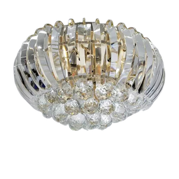 Plafon Clássico de Cristal Legítimo K9 Dourado (s13563/400gd) - 2