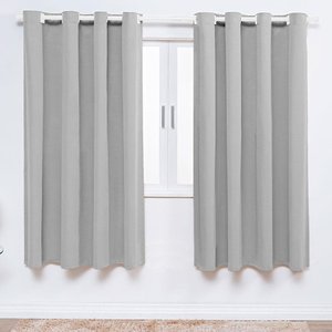 Cortina para Quarto Infantil 2 Metros Cinza