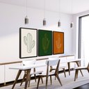 Ver imagem 2 de Quadros Decorativos Cactos com Moldura Sala Quarto