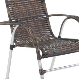 Kit 4 Cadeiras Vênus Alumínio e Mesa Tampo Tramado para Jardim Trama Original - 5