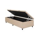 Ver imagem 2 de Cama Box Bau Solteiro Sintetico Premium Santo Box 47x88x188:bege