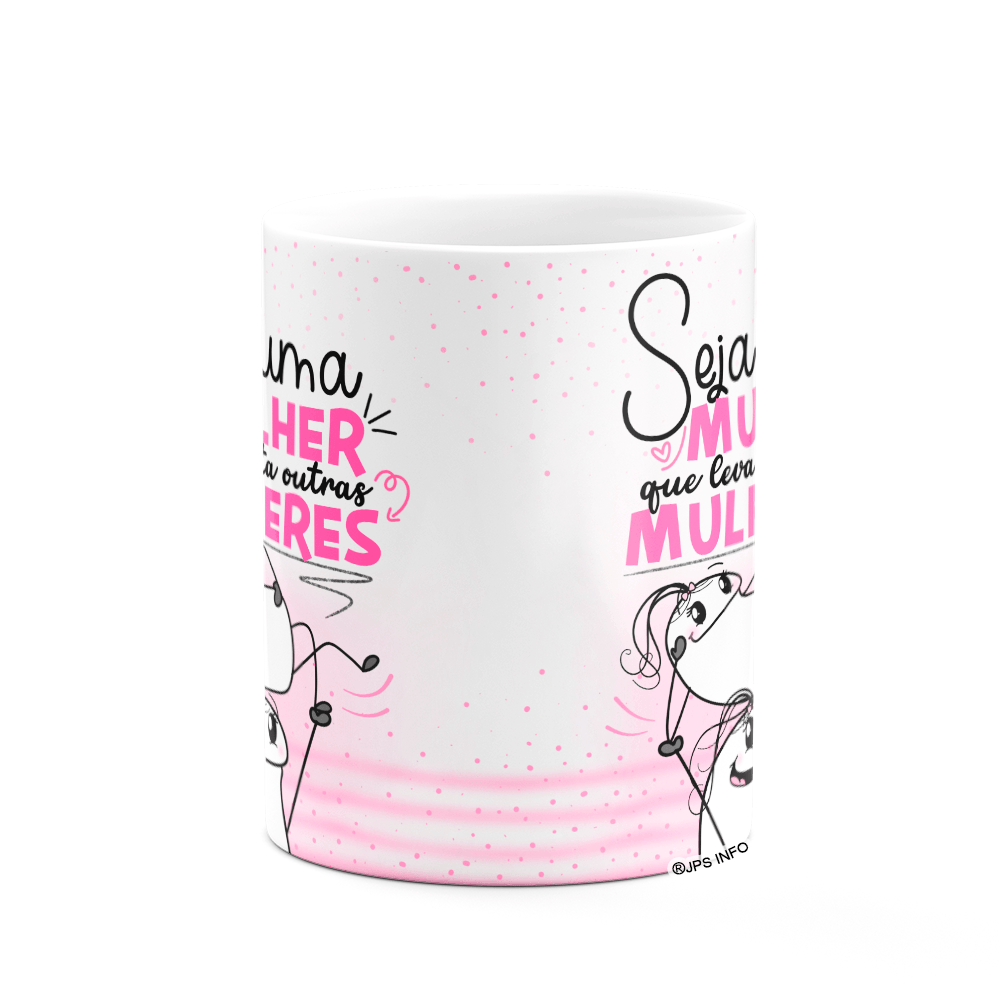 Caneca Flork Mulheres - a Mulher que Levanta Outras - Branca - 3