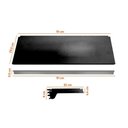 Ver imagem 4 de Bandeja Prateleira com Reforço 30x91 para Gôndolas New Plus Preto Porta Etiqueta Verde Sa Gô