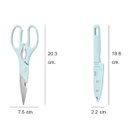 Ver imagem 7 de Kit Cozinha 4 Peças - Faca, Tesoura, Descascador e Tábua