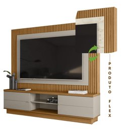Home Moderno Para Tv Até 70 Polegadas Nature Off White Petra Flex Shop Jm - 2 Home Moderno Para Tv Até 70 Polegadas Nature Off White Petra Flex Shop Jm - 2