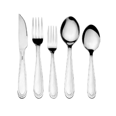 Faqueiro Biona Class Aço Inox 30 Peças Prata Conjunto de Talheres para 6 Pessoas