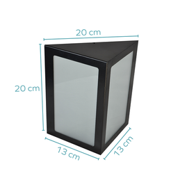 Arandela De Aluminio E27 Bivolt Preto Rioprelustres 6212 Arandela 6212 - 2