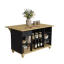 Ver imagem 7 de Kit Cozinha Completa 5 Peças 5 Gavetas Retrô MDF e Madeira Maciça 280cm Joy Yescasa Preto/Natural