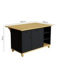 Ver imagem 6 de Kit Cozinha Completa 5 Peças 5 Gavetas Retrô MDF e Madeira Maciça 280cm Joy Yescasa Preto/Natural