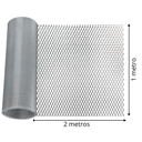 Ver imagem 4 de Rolo de Tela para Ralos, Calhas, Coifas, Parabólicas Alumínio 1m X 2 Metros