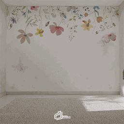Papel de Parede Painel Florais - 3