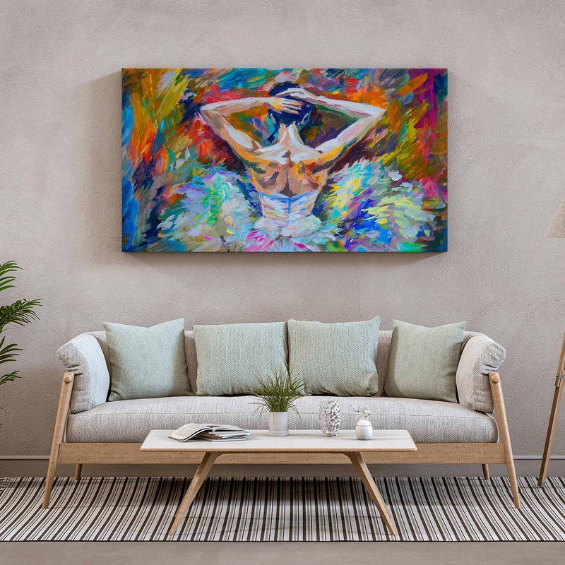Quadro Decorativo Tela Canvas Conceito Danças Back View - 100x70 Cm - 1