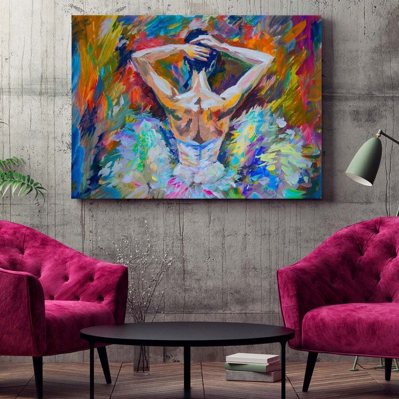 Quadro Decorativo Tela Canvas Conceito Danças Back View - 100x70 Cm - 2
