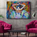 Ver imagem 2 de Quadro Decorativo Tela Canvas Conceito Danças Back View - 100x70 Cm