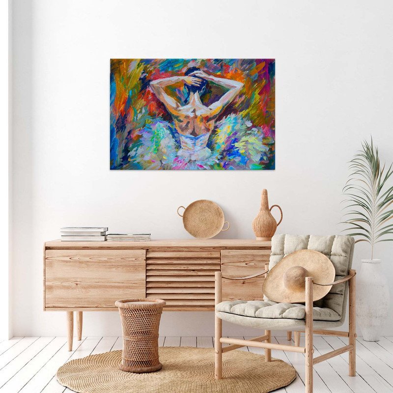 Quadro Decorativo Tela Canvas Conceito Danças Back View - 100x70 Cm - 4