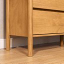 Ver imagem 6 de Cômoda 6 Gavetas Quarto Adulto Madeira Rattan com Pés Elevados Freijó Cefira Idimex