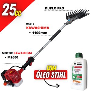 Derriçadeira Kawashima Haste Curta e Mãozinha Dupla Com Óleo Castrol Stihl Lubrificante 2T