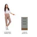 Ver imagem 5 de Balcão Armário de Cozinha 40 cm 3 Gavetas Rustic/Cinza Agata Madesa