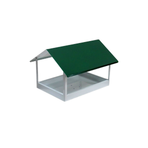 Comedouro Tratador Pendurado Para Pássaros N03 40x28x25cm Ouro Minas