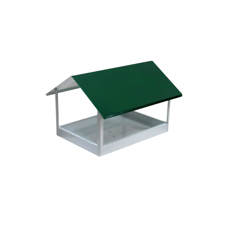 Comedouro Tratador Pendurado Para Pássaros N03 40x28x25cm Ouro Minas