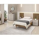 Ver imagem 2 de Mesa de Cabeceira com Gavetas Dubai - Vila Rica:fendi