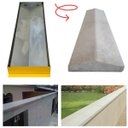 Ver imagem 2 de Forma de Aço Molde para Chapéu Trapézio Casinha Pingadeira Capa - Acabamento Muros