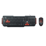 Teclado e Mouse Usb 5+ Gamer Star 2.0 Preto/vermelho - 1