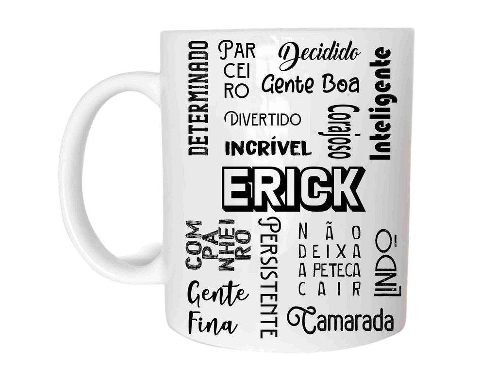 Erick Caneca Com Nome Cerâmica 325Ml - 1