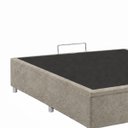 Ver imagem 4 de Base Cama Box Casal com Bau 1,38x1,88 Mts Valentina Vilajo: Suede Crush Cappucino