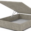 Ver imagem 7 de Base Cama Box Casal com Bau 1,38x1,88 Mts Valentina Vilajo: Suede Crush Cappucino