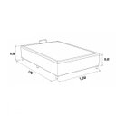 Ver mais imagens de Base Cama Box Casal com Bau 1,38x1,88 Mts Valentina Vilajo: Suede Crush Cappucino