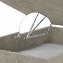 Ver imagem 6 de Base Cama Box Casal com Bau 1,38x1,88 Mts Valentina Vilajo: Suede Crush Cappucino