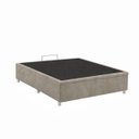 Ver imagem 3 de Base Cama Box Casal com Bau 1,38x1,88 Mts Valentina Vilajo: Suede Crush Cappucino